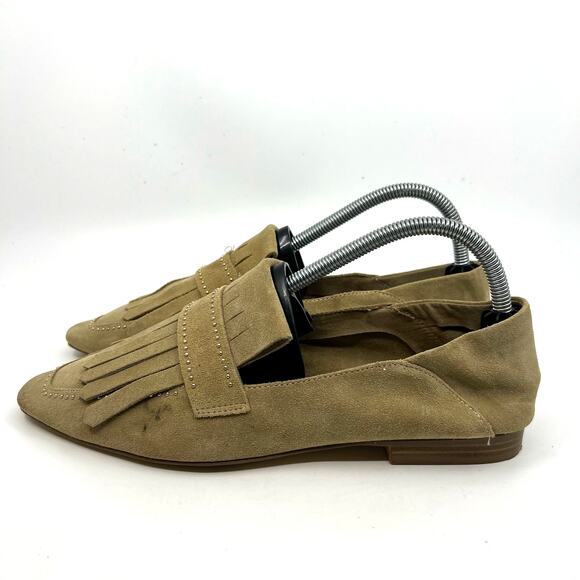 Zara Suede Fringe Loafers Women's 9 US - Picture 2 of 9